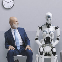 Humanoid robot - deposit photos
